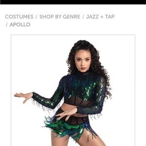 Sequin Jazz Dance Costume